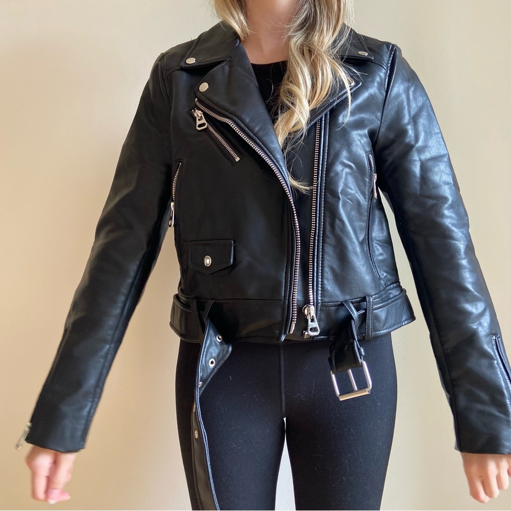 Zara leather jacket